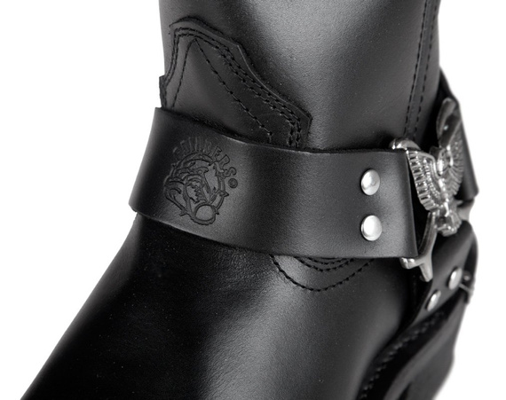 kowbojki GRINDERS - EAGLE HI (2001 BLACK), USZKODZONE