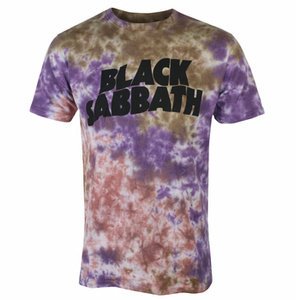 koszulka BLACK SABBATH - WAVY LOGO , barwiona