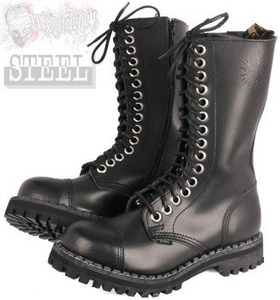 glany STEEL - BLACK (15-dziurkowe) suwak BIG EYES