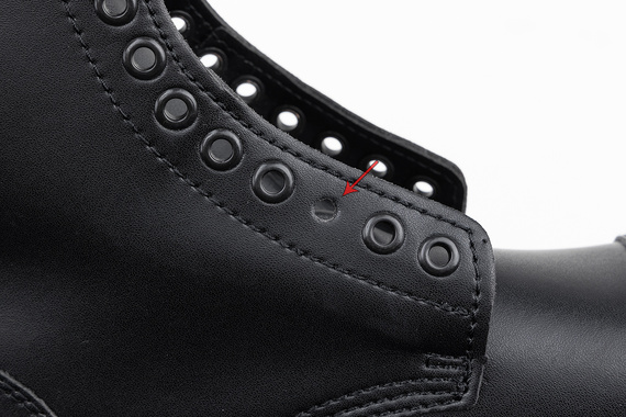 glany BRANDIT - VEGANTOM (14 dziurek - CZARNE), USZKODZONE