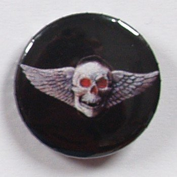 przypinka WINGS SKULL