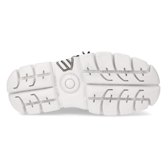 buty NEW ROCK NAPA BLANCA, TOWER BLANCO E14 BLANCO LATERAL + E-17 NEGRO [M-106NLACE-C2]