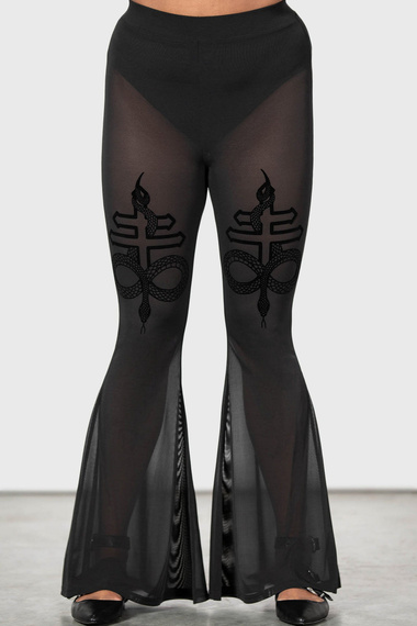 spodnie dzwony KILLSTAR - SERPENTINE