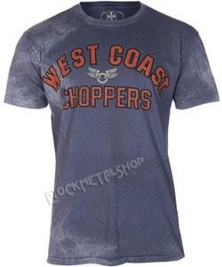 koszulka WEST COAST CHOPPERS - CREST BLOCK vintage blue