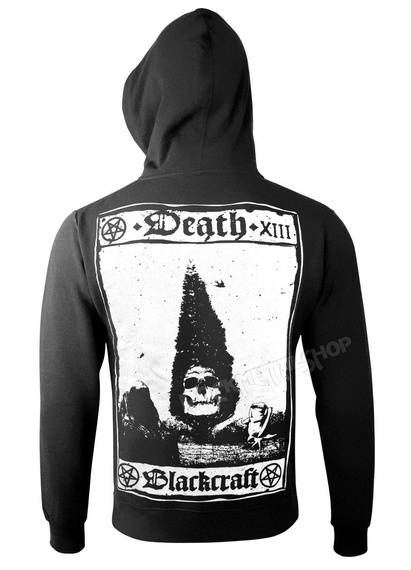 bluza BLACK CRAFT - DEATH CARD rozpinana, z kapturem