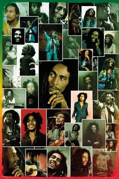 plakat BOB MARLEY - PHOTO COLLAGE