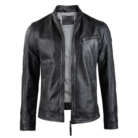 kurtka skórzana MMBARIO MEN BIKER BLACK