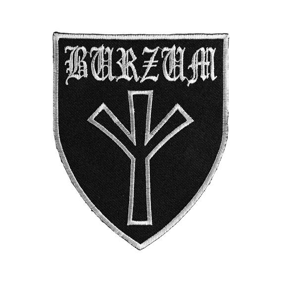 naszywka termiczna BURZUM - RUNE WHITE