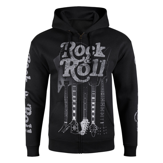 bluza ROCK & ROLL GUITARS rozpinana z kapturem
