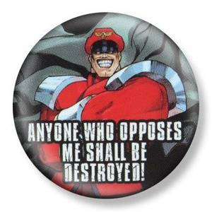 przypinka STREET FIGHTER - M. BISON Ø38mm