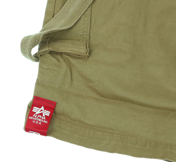 spodnie bojówki krótkie ALPHA INDUSTRIES - UTILITY SHORT OLIVE