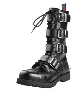 glany NEVERMIND - CZARNE (14 dziurek + 4 klamry) polerowane