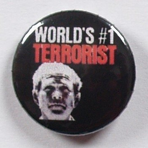 przypinka WORLDS #1 TERRORIST