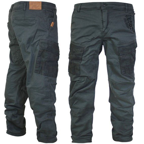 spodnie bojówki YAKUZA PREMIUM - black grey