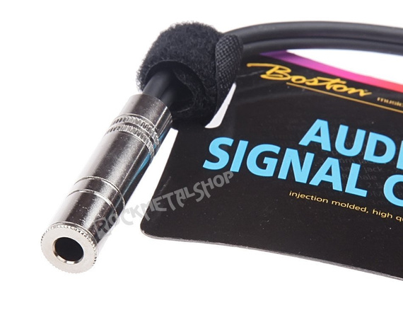 przewód audio BOSTON: 2 x JACK MONO duży (6.3mm) - GNIAZDO JACK duży stereo (6.3mm) / 9m
