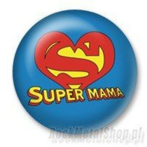 przypinka SUPER MAMA Ø25mm