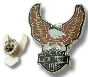 przypinka MOTORCYCLES - RIDE FREE