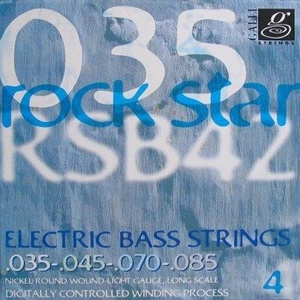 struny do gitary basowej GALLI STRINGS - ROCK STAR RSB41 NICKEL WOUND /035-085/