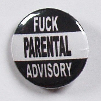 przypinka FUCK PARENTAL ADVISORY