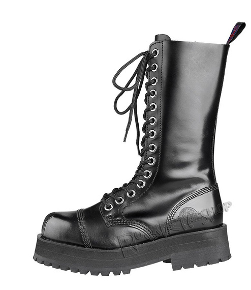 glany NEVERMIND - CZARNE (14 dziurek) polerowane