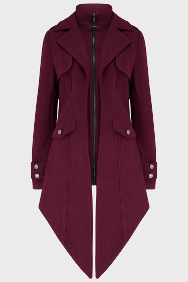 płaszcz damski KILLSTAR - DEIMOS NIGHTMARE (RED)