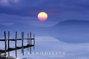 plakat MOTIVATIONAL - TRANQUILLITY