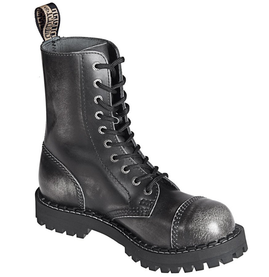 glany STEEL - WHITE / BLACK (10 dziurek)