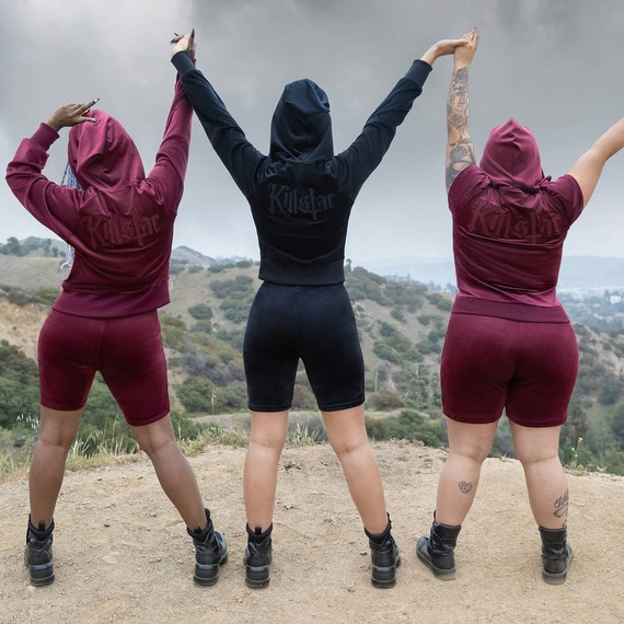 bluza damska KILLSTAR - JUST CREW-SIN, rozpinana z kapturem