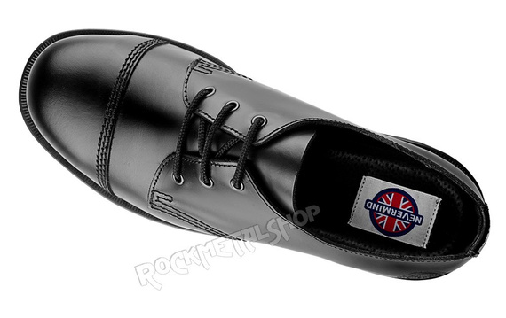 glany NEVERMIND - CZARNE (3 dziurki) polerowane