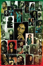 plakat BOB MARLEY - PHOTO COLLAGE
