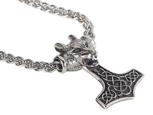 wisior + łańcuch MŁOT THORA