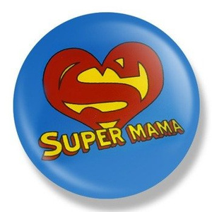 przypinka SUPER MAMA Ø38mm