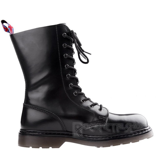 glany NEVERMIND - CZARNE (10 dziurek) polerowane