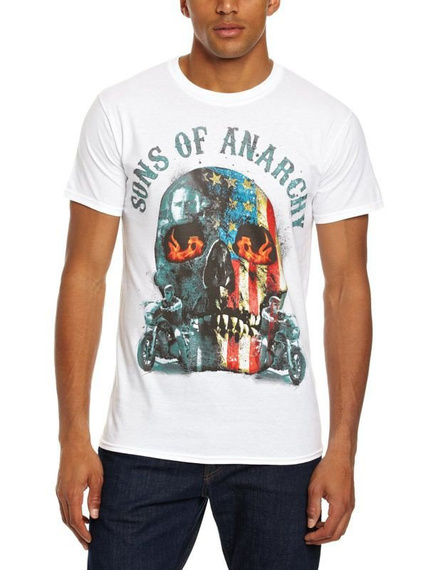 koszulka SONS OF ANARCHY - FLAME SKULL 