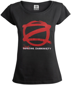 bluzka damska JARY ODDZIAŁ ZAMKNIĘTY - ODDZIAŁ JUŻ ZAMKNIĘTY JEST (czarna)