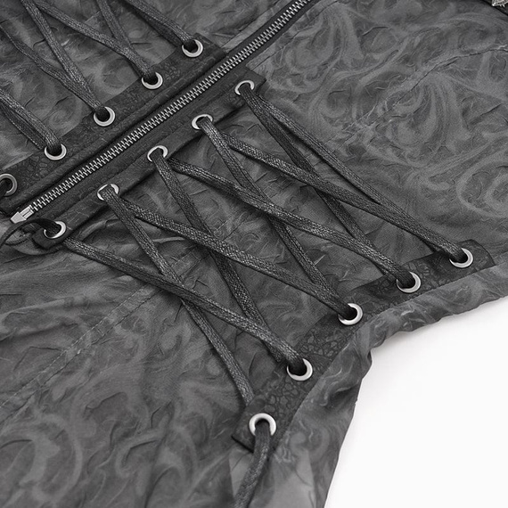 koszula damska DEVIL FASHION - GREY GOTHIC 