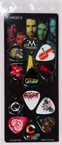 zestaw kostek do gitary MAROON 5 (12 szt)