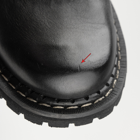 glany damskie STEADY'S - "BALERINKI" czarne (STE/ROCK), USZKODZONE