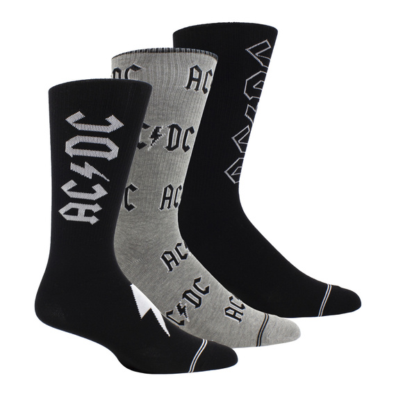 skarpetki AC/DC zestaw 3 par