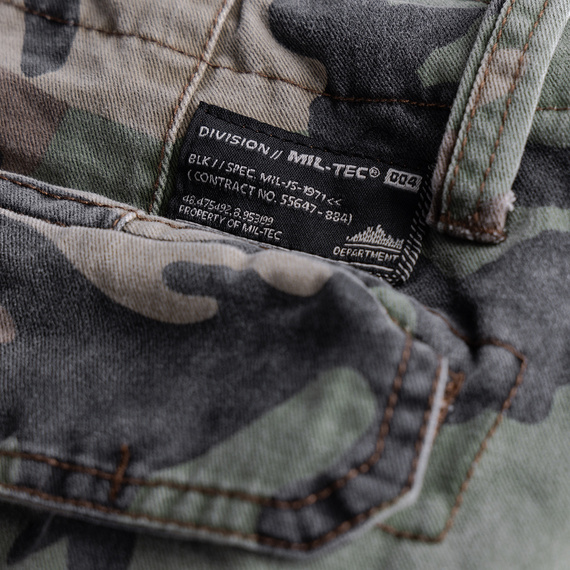 spodnie bojówki krótkie US VINTAGE SHORSTS PREWASH WOODLAND