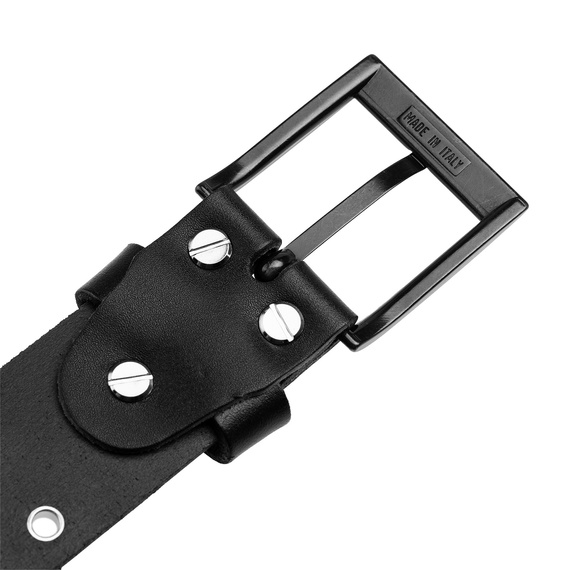 pasek PENTAGRAM + OKUCIA , skórzany