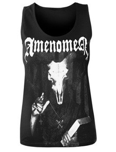 bluzka damska AMENOMEN - DEVIL'S BIBLE na ramiączkach (OMEN033DAR)