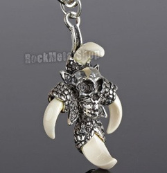 wisior + łańcuch CZASZKA 