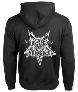 bluza DARK FUNERAL - LOGO rozpinana, z kapturem