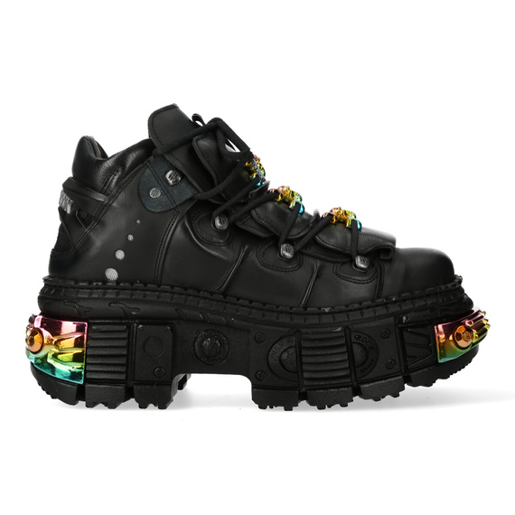buty NEW ROCK CRUST NEGRO, TANK CASCO NEGRO POWER MULTI , puntera y trasera [M-WALL106-S23]