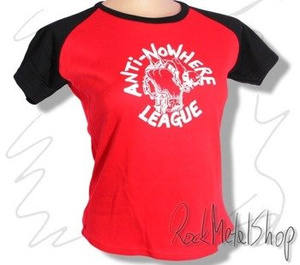 bluzka damska ANTI NOWHERE LEAGUE - WHITE LOGO B/B GIRLS