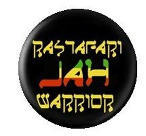 przypinka RASTAFARI JAH WARRIOR