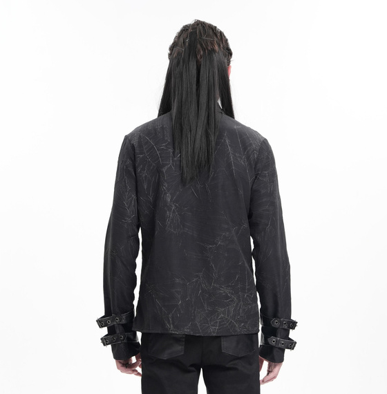 koszula męska DEVIL FASHION - BLACK GOTHIC PUNK 