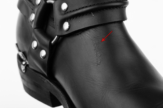 kowbojki GRINDERS - EAGLE HI (2001 BLACK), USZKODZONE