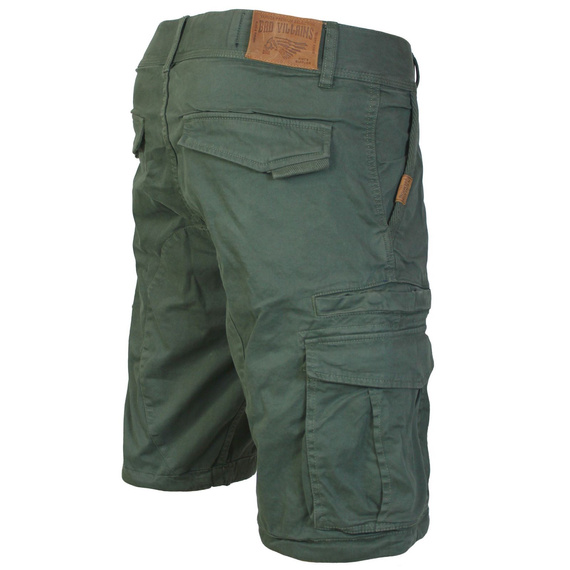 spodnie bojówki krótkie YAKUZA PREMIUM - CARGO SHORTS dark olive